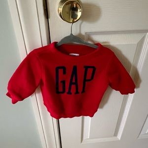 Red Baby Gap Logo Sweatshirt - 3-6 months